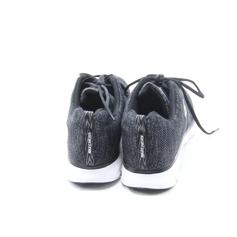 Skechers Skech-Knit Shoes Mens Size 12 Memory Foam Black Athletic Dual Lite